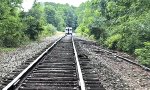 A remnant of the Silver Creek eastbound passing siding.